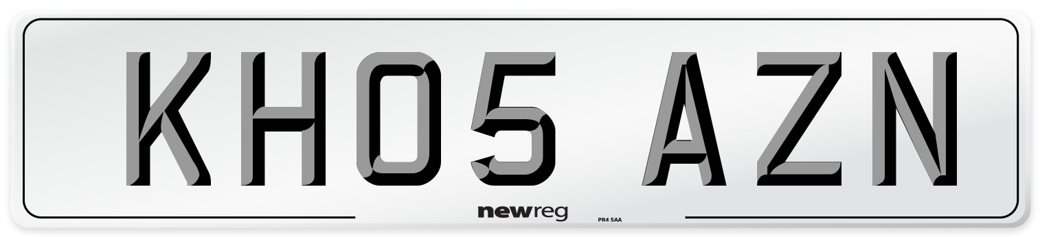 KH05 AZN Number Plate from New Reg